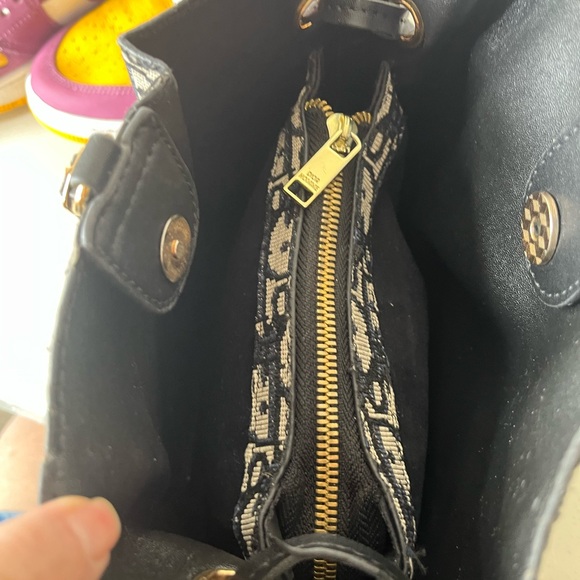 Dior navy and Cream Monogram Bucket Shoulder Bag - Picture 9 of 16